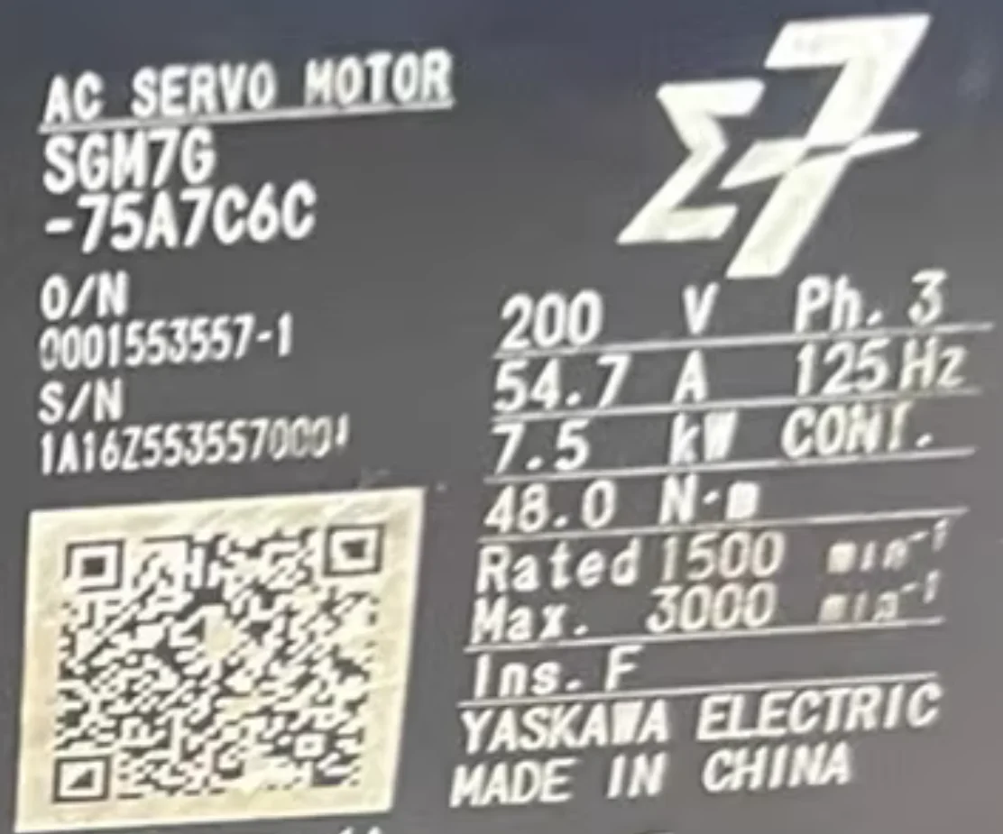 

Brand New Genuine Original SGM7G-75A7C6C Servo Motor，SGM7G 75A7C6C，Fast shipping