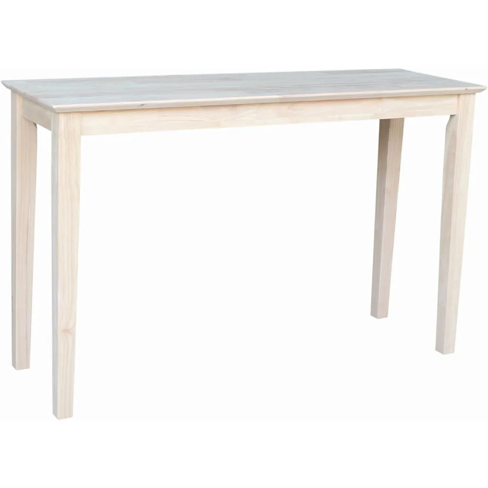 

Solid Wood Extended Length Shaker Console Table - 48" Wide