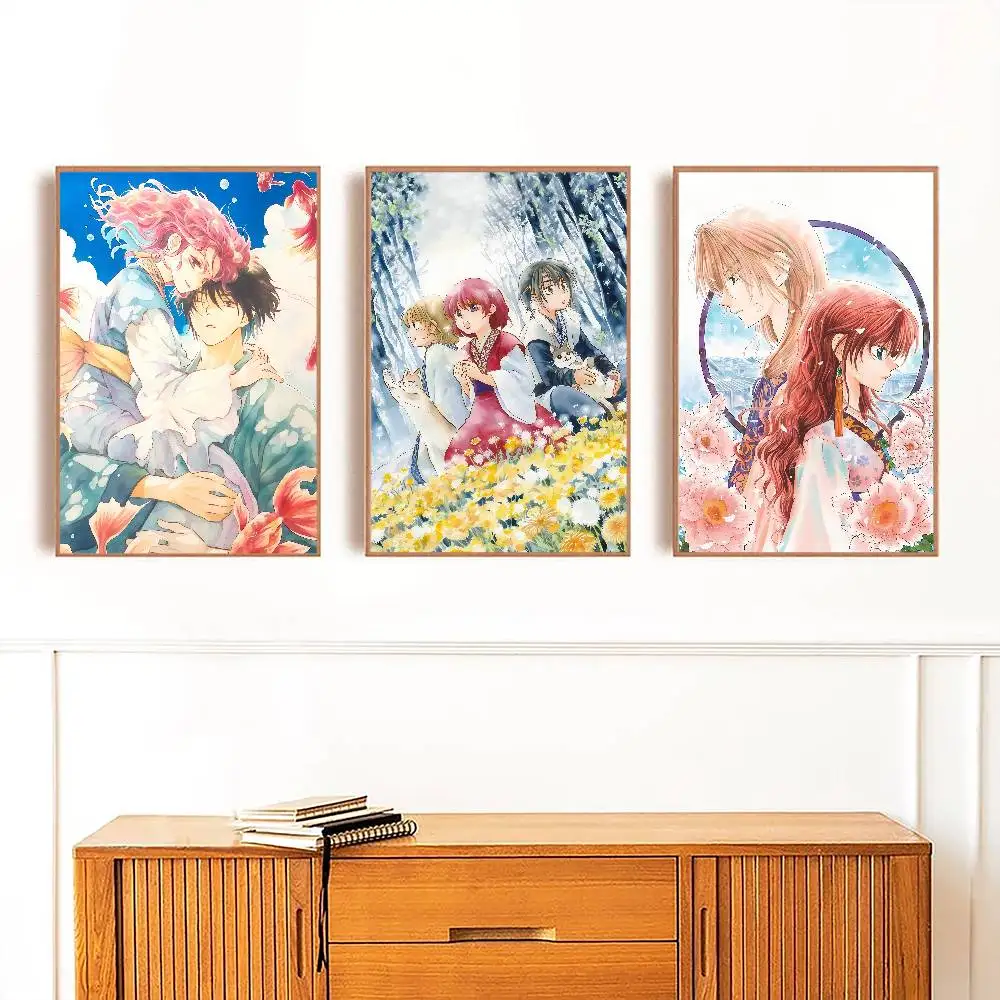 Anime Yona del amanecer, impresiones y carteles de buena calidad, impresiones de galería de carteles, decoración autoadhesiva para el hogar, calcomanías de pared Li