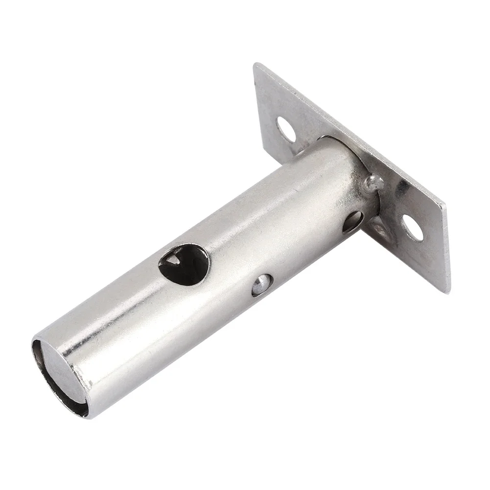 Stainless Steel Door Lock Hardware Pipe Tube Well Insert Locks With Lock Buckle And Key For Families