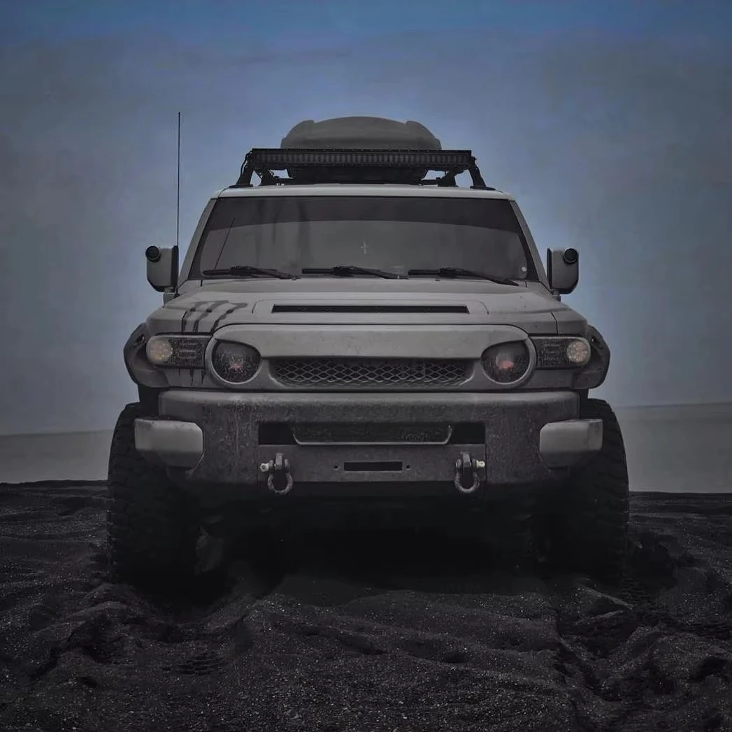 طقم شبكة أمامية لشوايات السباق OBS لملحقات تعديل شبكة الشبكة الأمامية FJ Cruiser Darth Vader