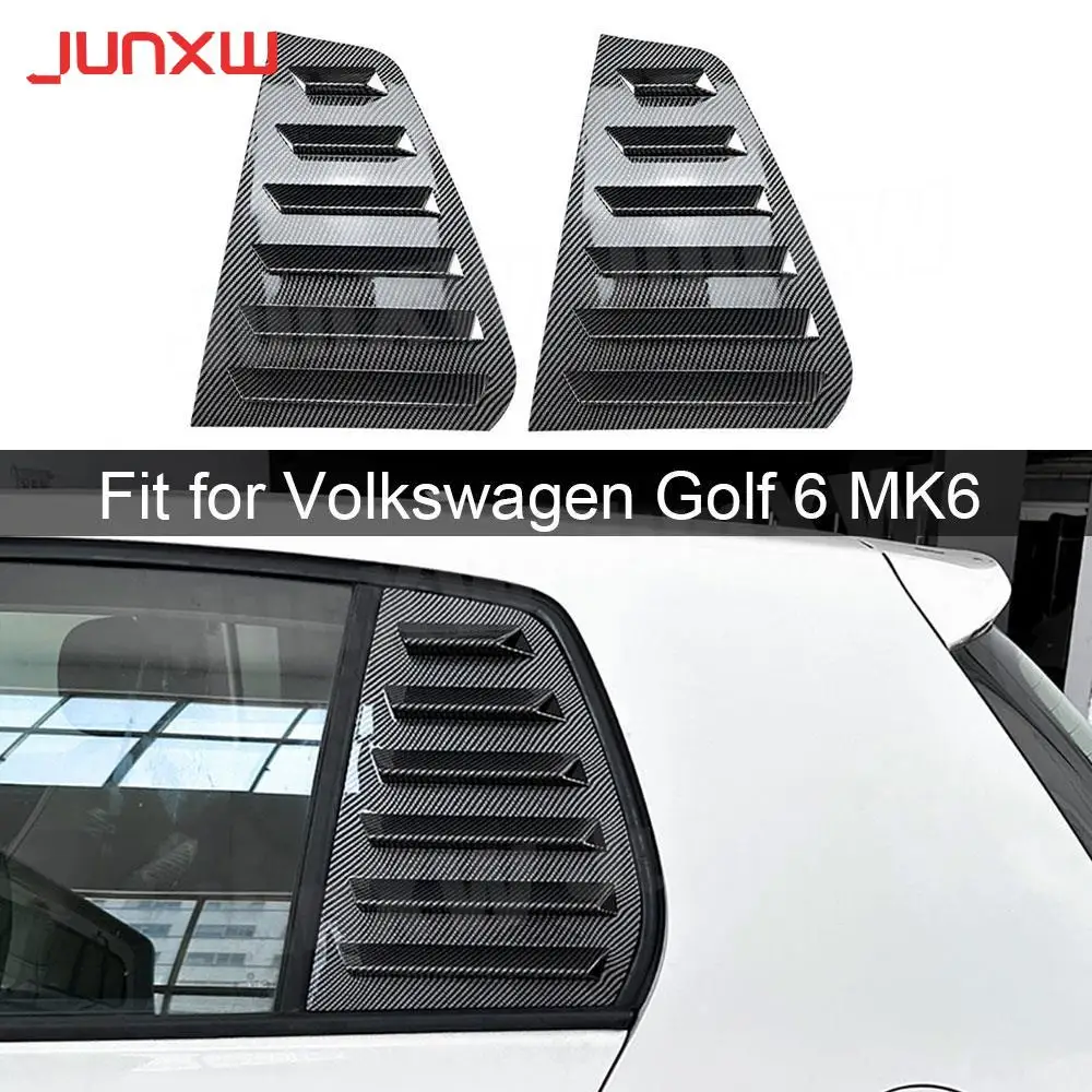 

ABS Car Rear Window Louvers Side Vent Trim for Volkswagen Golf 6 MK6 2008-2012 Body Kits Rear Window External Decoration