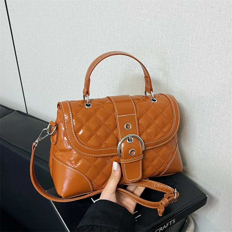 

Роскошные сумки, женские сумки, дизайнерские сумки через плечо с ромбовидным узором, маленькая сумка-мессенджер с клапаном, женская сумка на плечо Bolsa Feminina