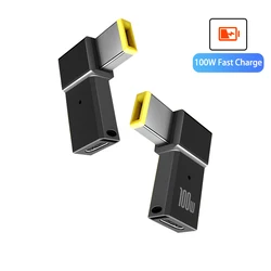 ​PD 100W USB Type C Female to DC Male Adapter for Lenovo ThinkPad USB-C Fast Charging Cable Converter Square PD Plug