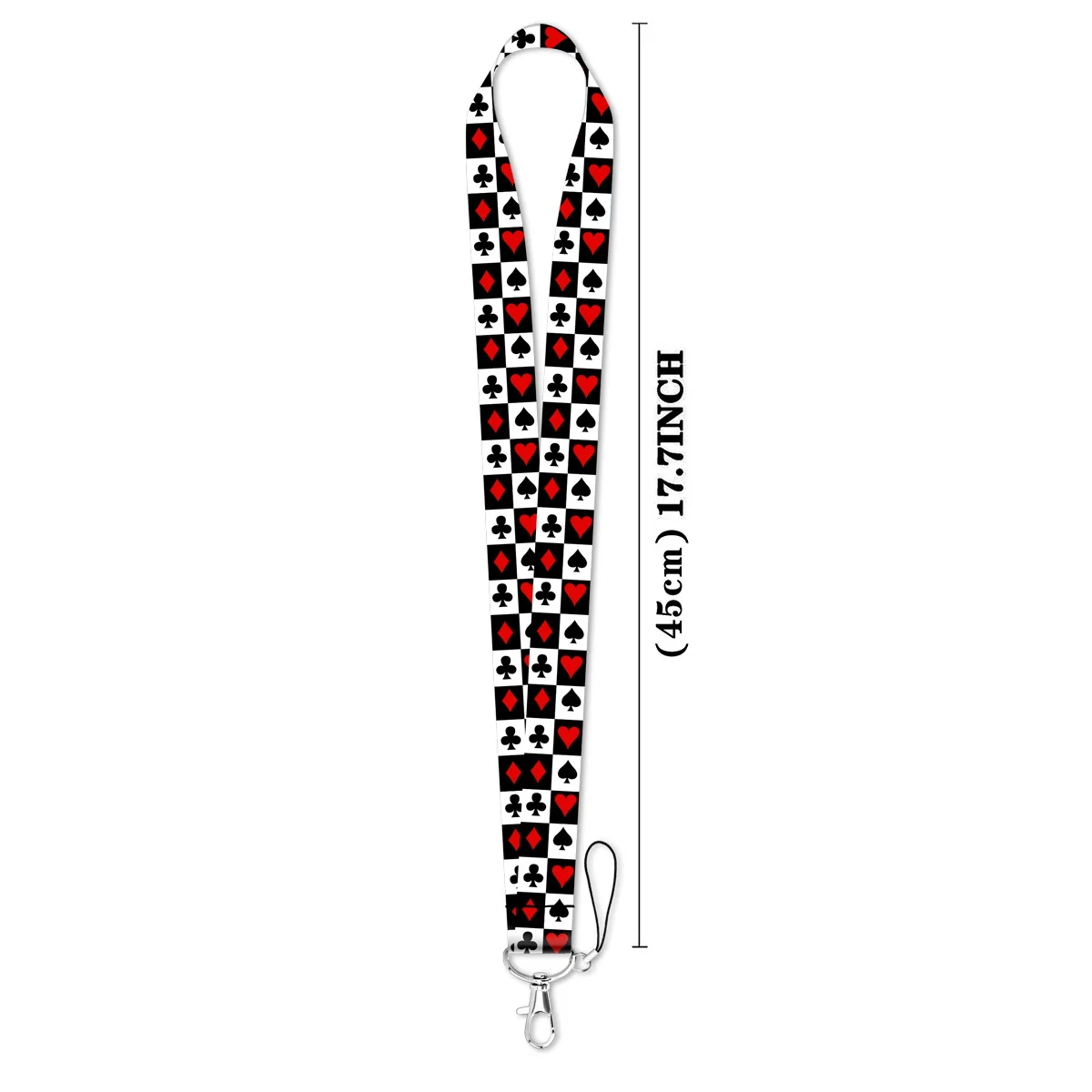 Poker Style Neck Strap Lanyard For Keys ID Credit Card Cover Badge Holder Women Men Phone Charm Key Lanyard Keychain Accessories