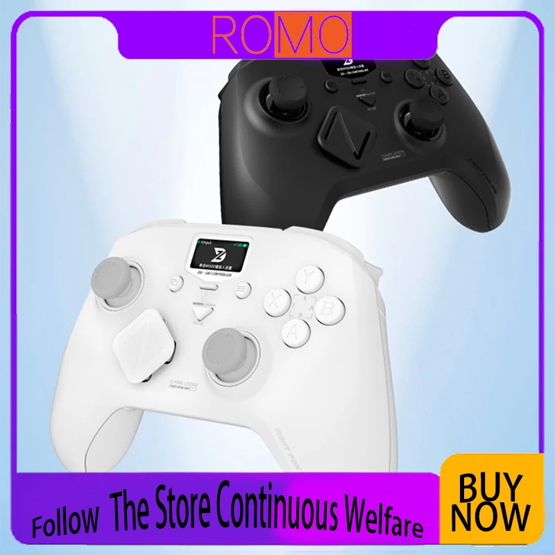 ZD Classic Legend Wireless Game Controller 3-Mode LCD Screen Dual Hall Trigger Joystick Switch Switch2 NS TV Steam PC Accessory