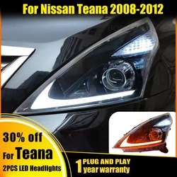 Auto Parts 2pcs Headlight Front Lamp LH For Nissan TEANA J32 2008 2009 2010 2011 2012 High Quality Car Accessories