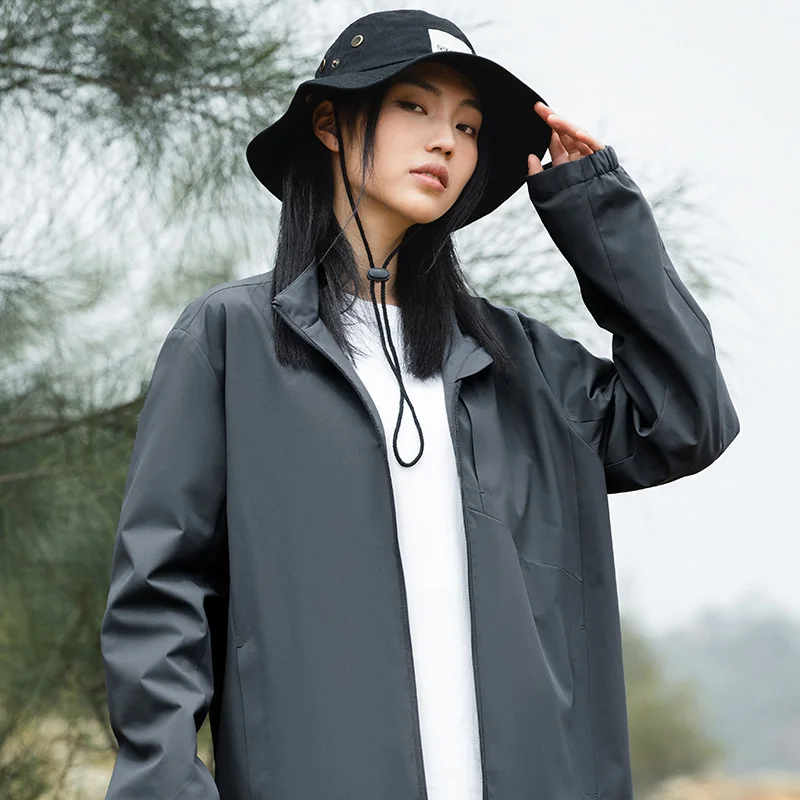 Outdoor Windbreaker Jacket Men Women Waterproof Windproof Lightweight Spring Autumn Hiking Jacket Breathable Mountaineering Coat