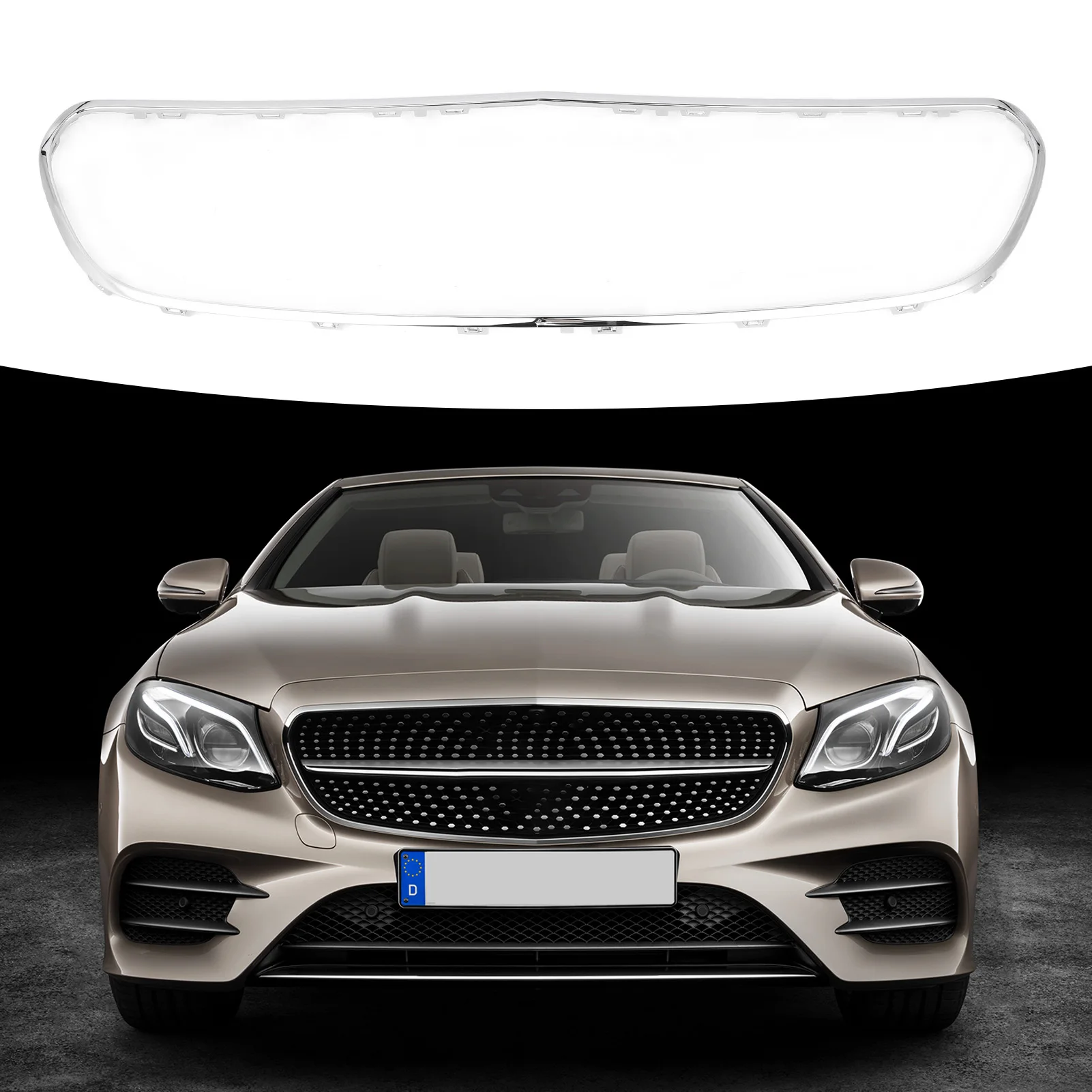 

Chrome Grille Surround Trim 2138850200 - Replacement for Benz E-Class W213 C238 AMG Line Pre-Facelift 2017-2020