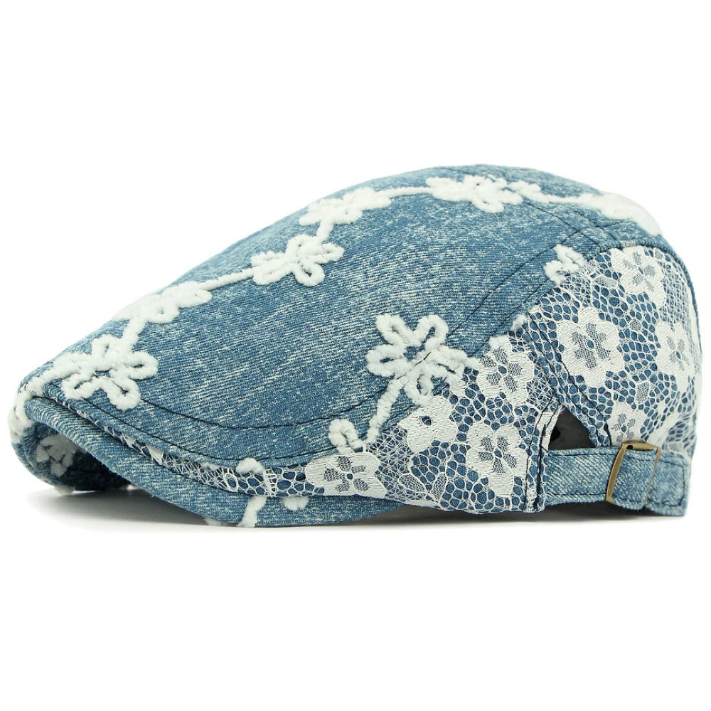 HT4801 Beret Cap Men Women Flo - Newsboy Cap Ivy 评论和价格