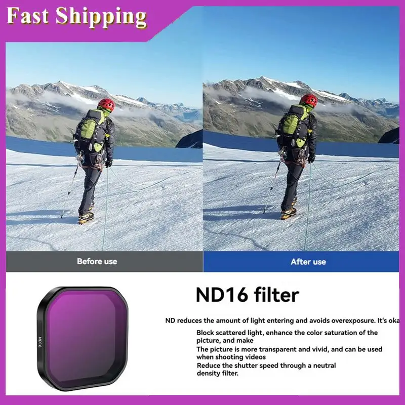 ABRI-Len Filters For Insta360 Ace Pro 2 Camera CPL ND8/16/32/64 Neutral Density Lens Set Quick Release Photography Accessoise