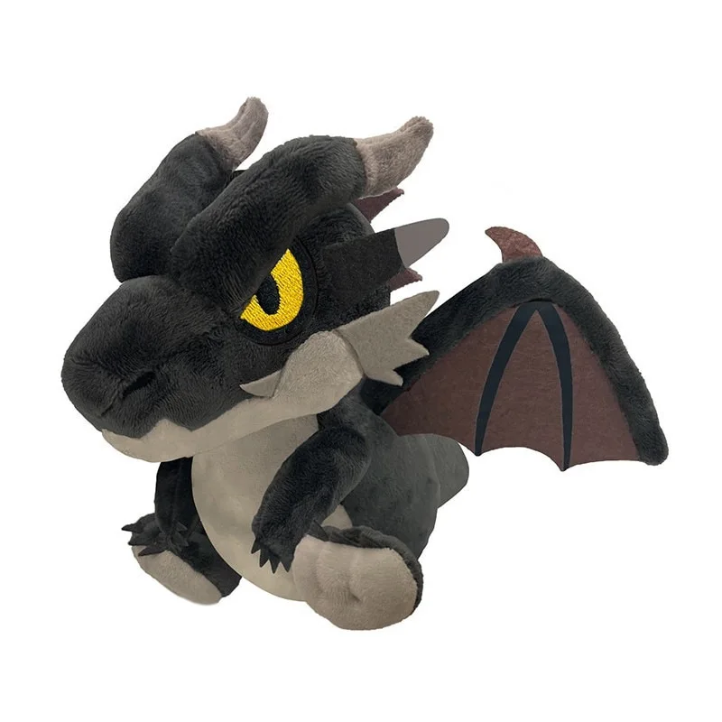 Novo capcom "monster hunter" chibi dragão ancestral miraboreas boneca de brinquedo de pelúcia-um presente de aniversário das crianças