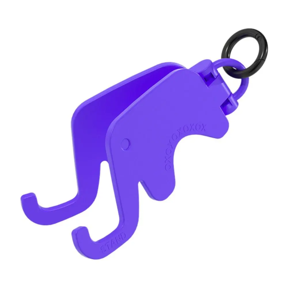 

Elephant Shape Mobile Phone Stand Foldable with Keychain Mobile Phone Holder Mini Portable Cell Phone Bracket Female Girl Lady