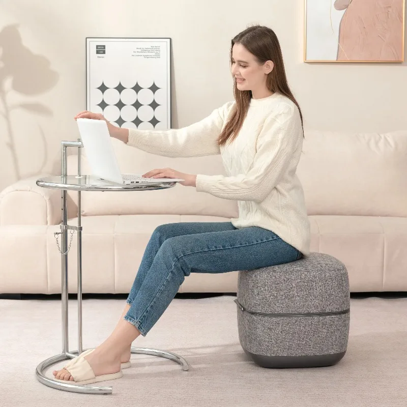 Gray Smart Healthcare's New Design Shiatsu Heating Kneading Feature Ottomans Wireless Foot Massager