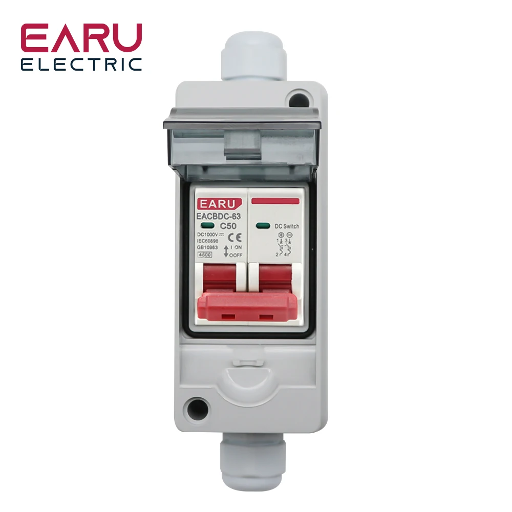 HT-2 Plastic Waterproof IP65 Outdoor Panel Installation Junction Distribution Box with circuit breaker combination MCB DPN DZ47