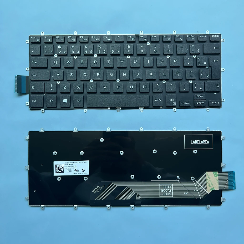 7466 Brazilian Keyboard For Dell Inspiron 13-5368 5378 7368 P69g P89g 14-7460 14-7560 15-7560 P61F P61F001 NSK-EB0SW