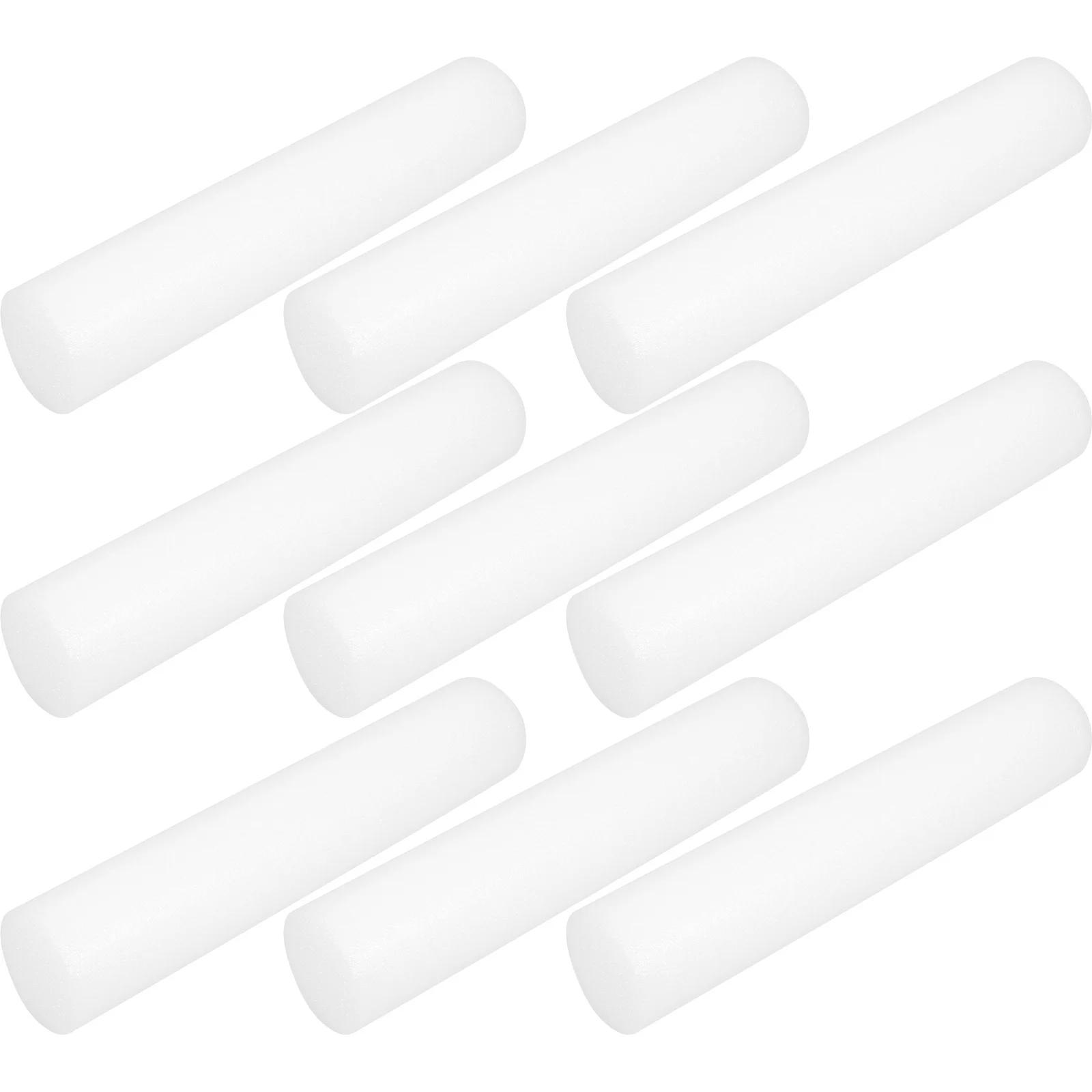 

10Pcs Foam Cylinders White 30cm Foam Rods Durable Polystyrene Craft Tubes Floral Arrangement Supplies Flower Sticks