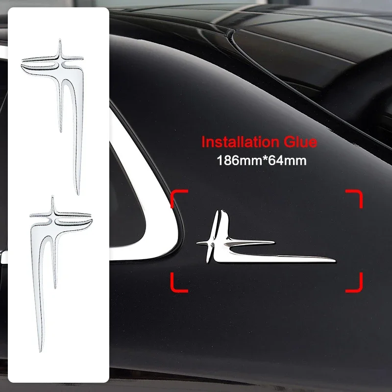 

2pcs Car Left Right Wing Fender Side Decoration Sticker for Mercedes Benz Maybach W204 W205 W211 W21 C260 E300 W205 W212 AMG
