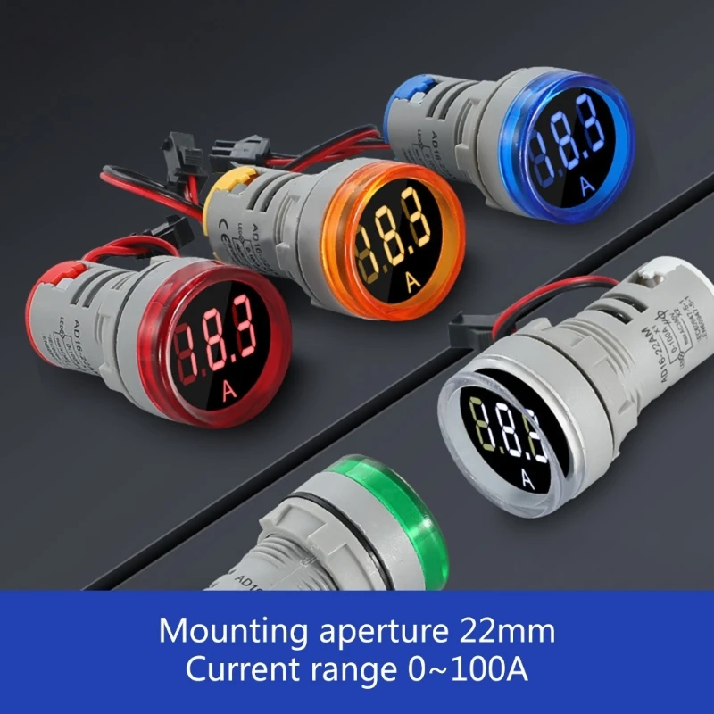 Current Meter 0-100A Display Digital LED Display Voltmeter Meter