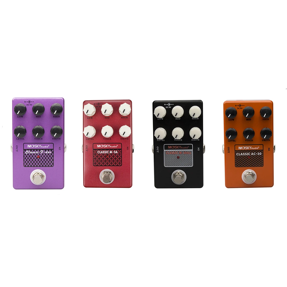 MOSKY CLASSIC M-SA /M-SHALL /F-DER/AC-30/ SPEAKER SIMULATION Guitar Effect Pedal True Bypass Full Metal Shell Guitar Accessories
