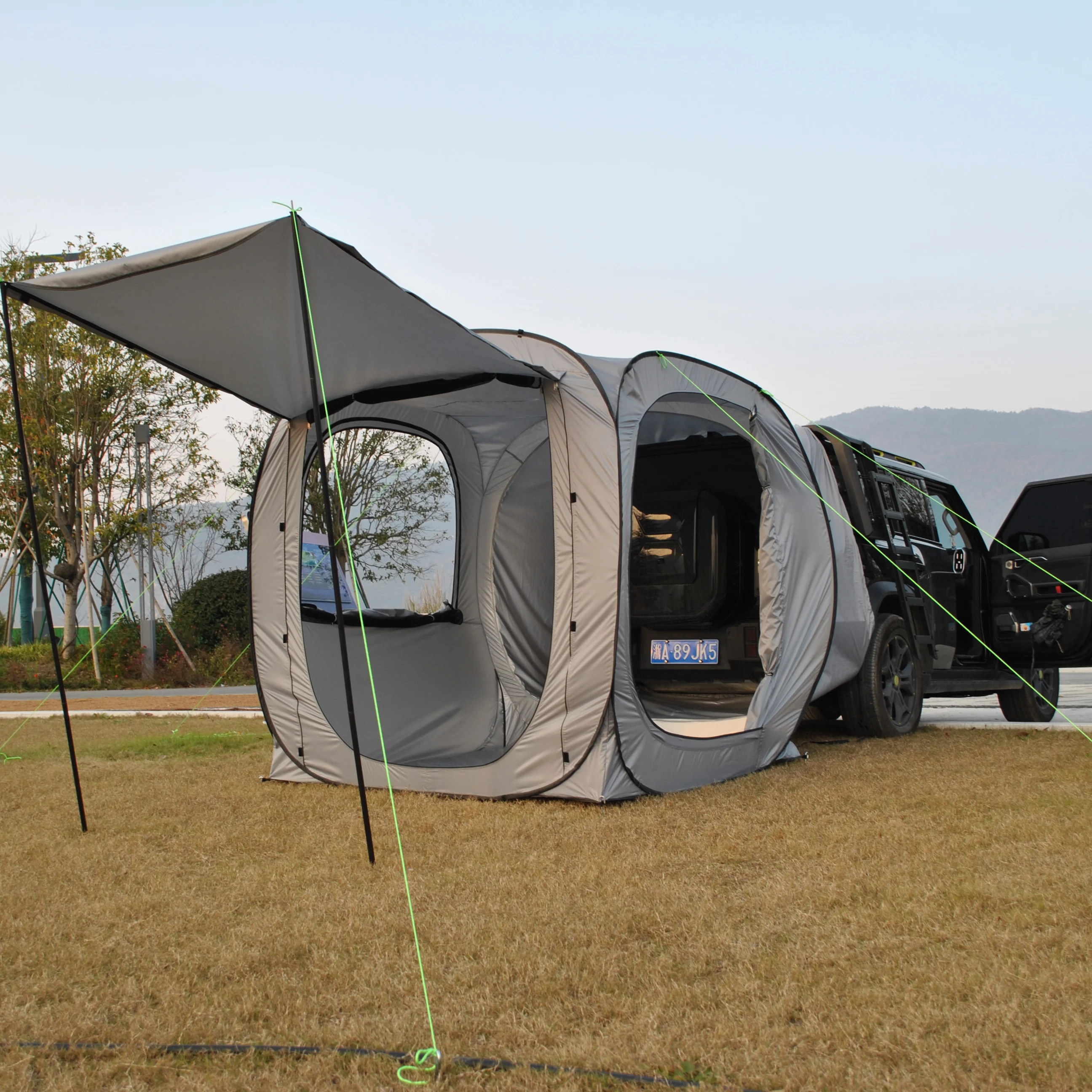 Car Tent trailer Tent, Car Tailgate Tent,Pop Up Car Rear Tent, SUV Tents Car Tents for Campers Multipurpose Truck Tent