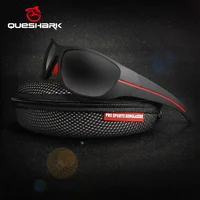 QUESHARK hombres mujeres HD polarizado deportes pesca gafas de sol UV400 antideslumbrante senderismo gafas TR90 marco deporte bicicleta ciclismo gafas