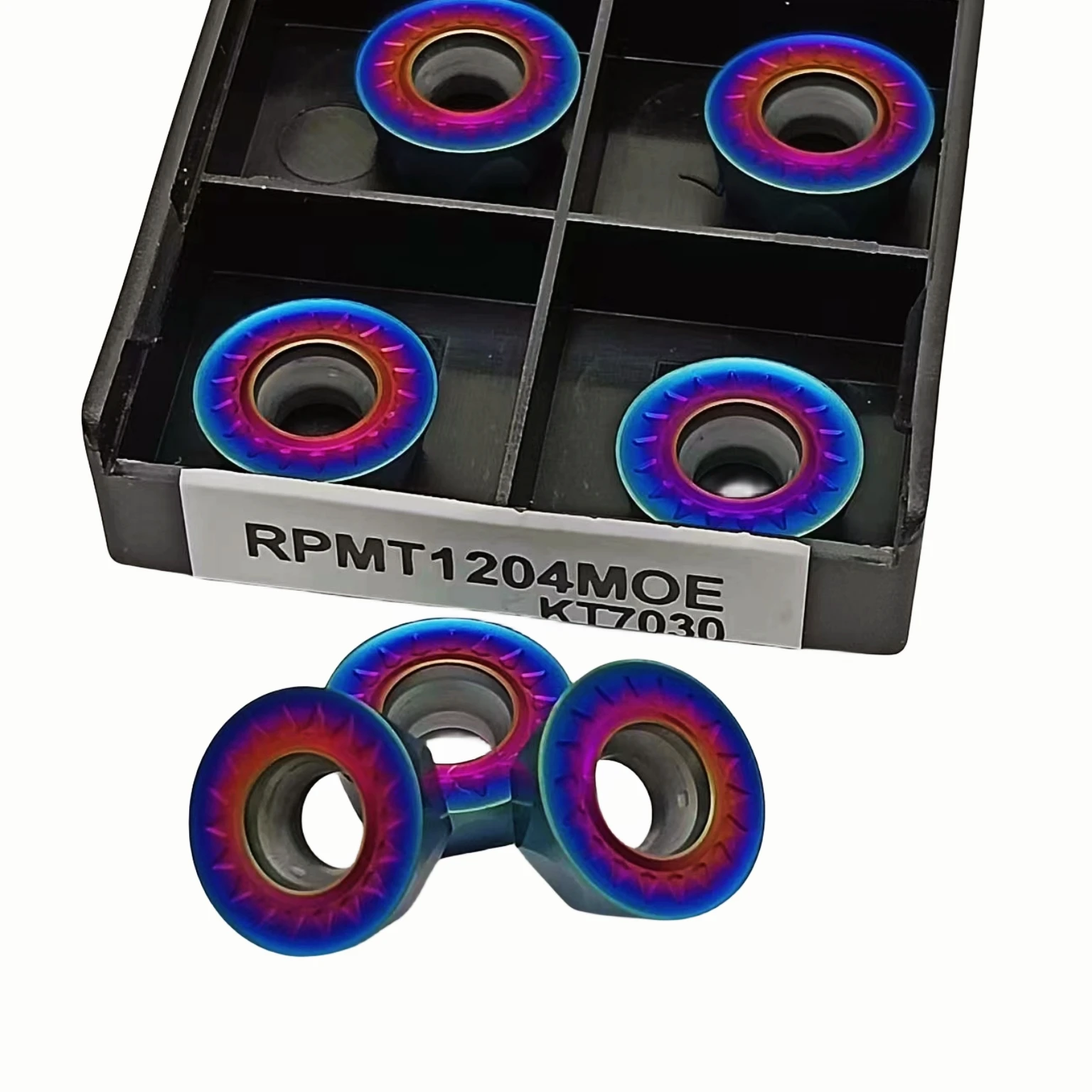 RPMT10T3MOE-JS RPMT1204MOE KT7030ของแท้ชิ้นส่วนเครื่องมือ mesin bubut CNC คาร์ไบด์แทรกเครื่องกลึงตัด
