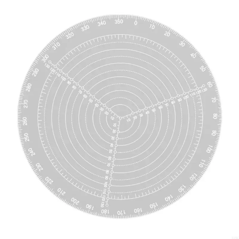 F26C 200/300mm transparentes Acrylzeichner -Kreis Rundmitte -Finder -Werkzeug Drehmaschine
