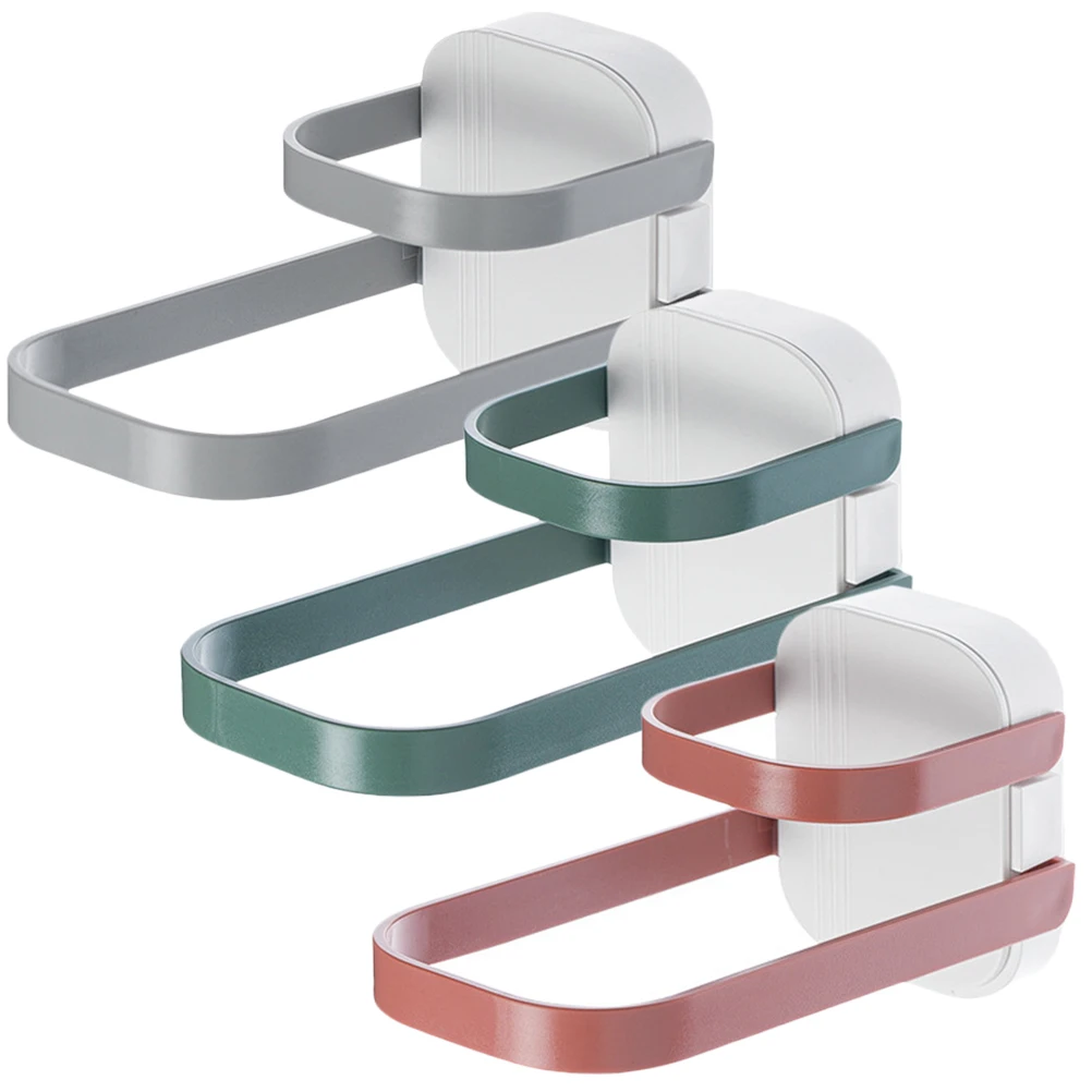 

3 Pcs Wall Mount Hanger ganizer Punch Free Sturdy Structure Easy Installation Clothes Hanger Stacker Plastic Wardrobe Closet