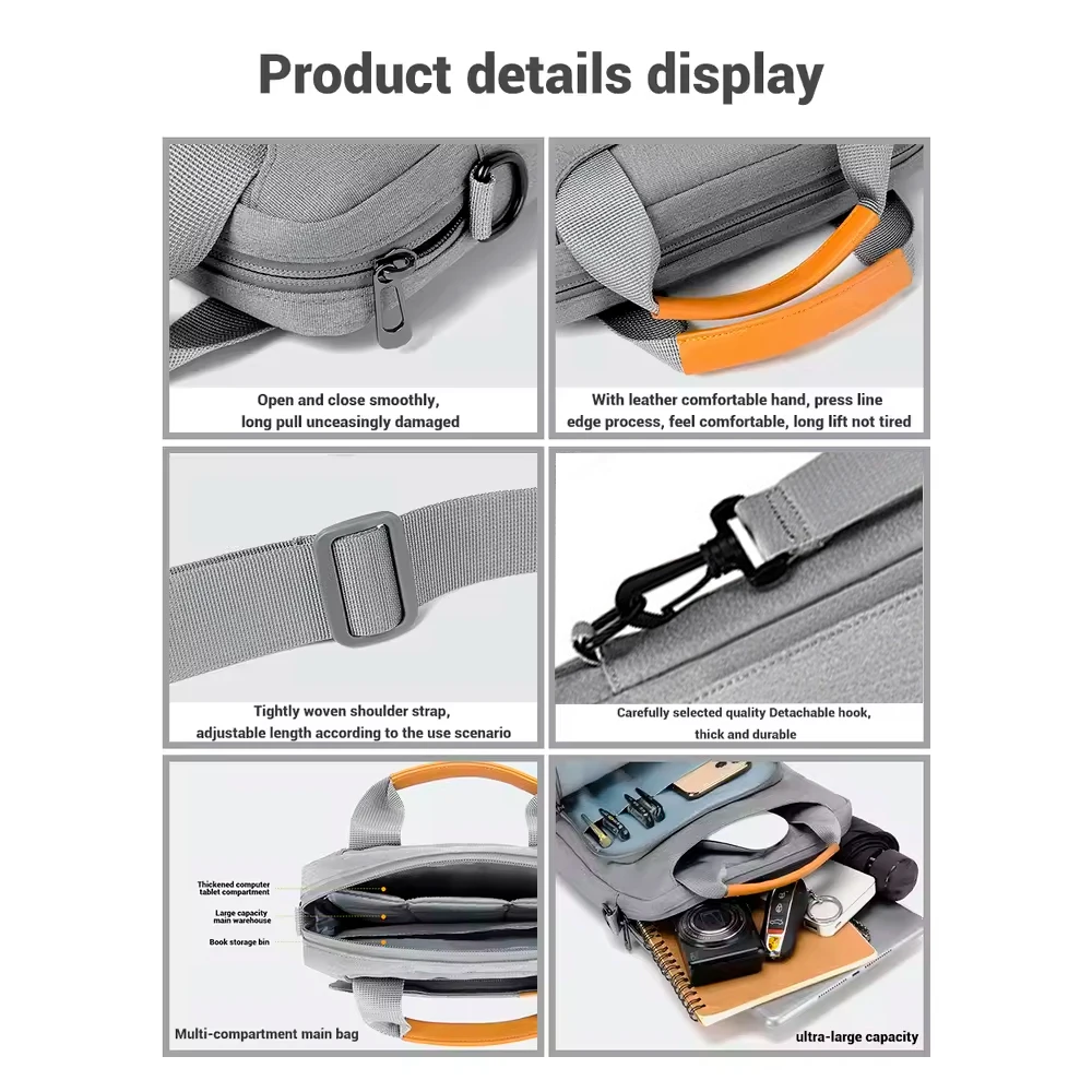 Tablet Handbag Crossbody Bag For Samsung Tablet S7 S8 Plus A7 A8 9.7-13 Inch Bag For IPad Air Pro 12.9 Tablet Case Storage Bag