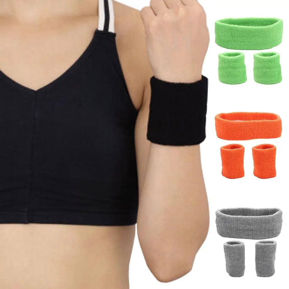 For Gym Running Absorbent Band Wrist Band Yoga Tennis Headwrap Mens Sports Headband Wristband Sweatband Sweat Headband