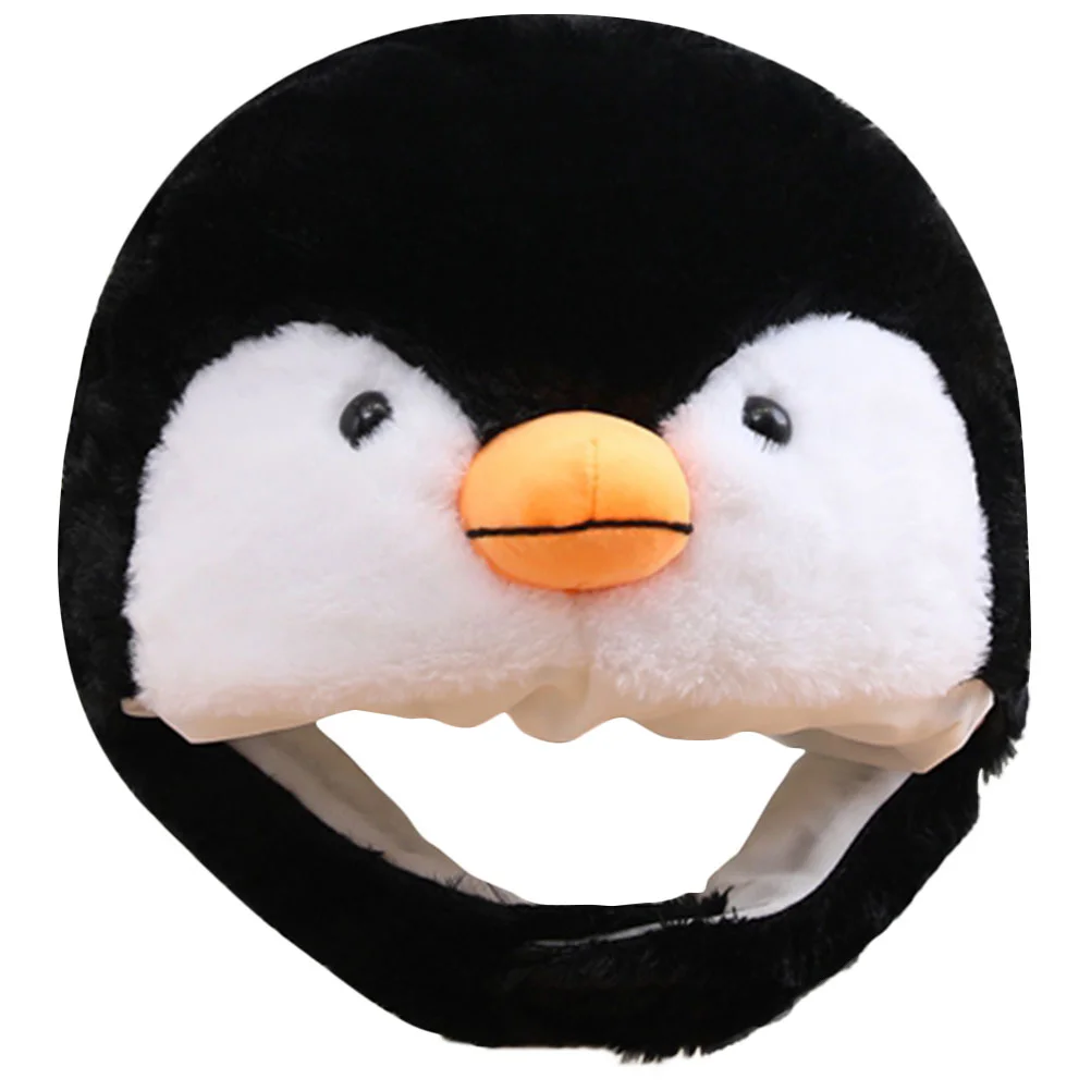 

Penguin Hat Plush Party Costume Adult Headwear Selfie Novelty Short Cartoon Penguin Shape Hat Comfortable Halloween Carnival