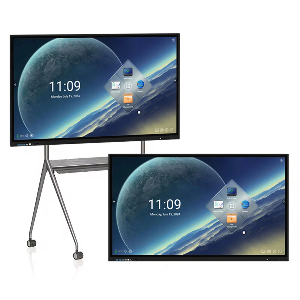 

Smart Board 75 Inch All In One Interactive Whiteboard With IR Touch Screen Flat Panel For Education Conference