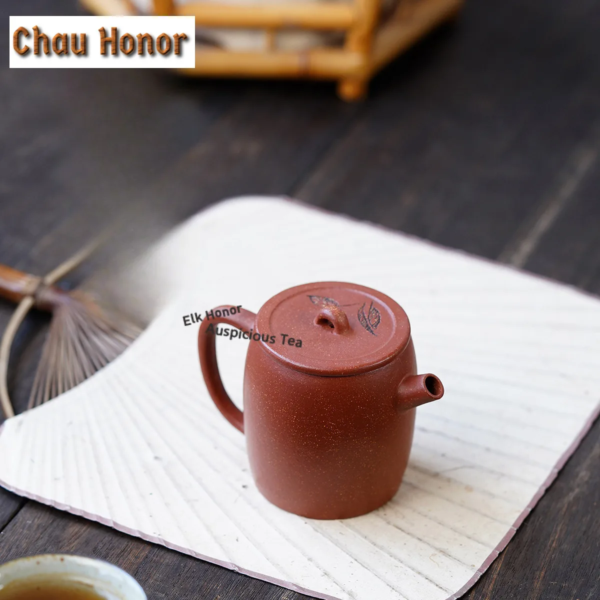 

150ml Yixing Purple Clay Teapots Handmade Bamboo Tube Pot Raw Ore Downhill Mud Kettle With Filter Chinese Zisha Tea Set Cha Gift