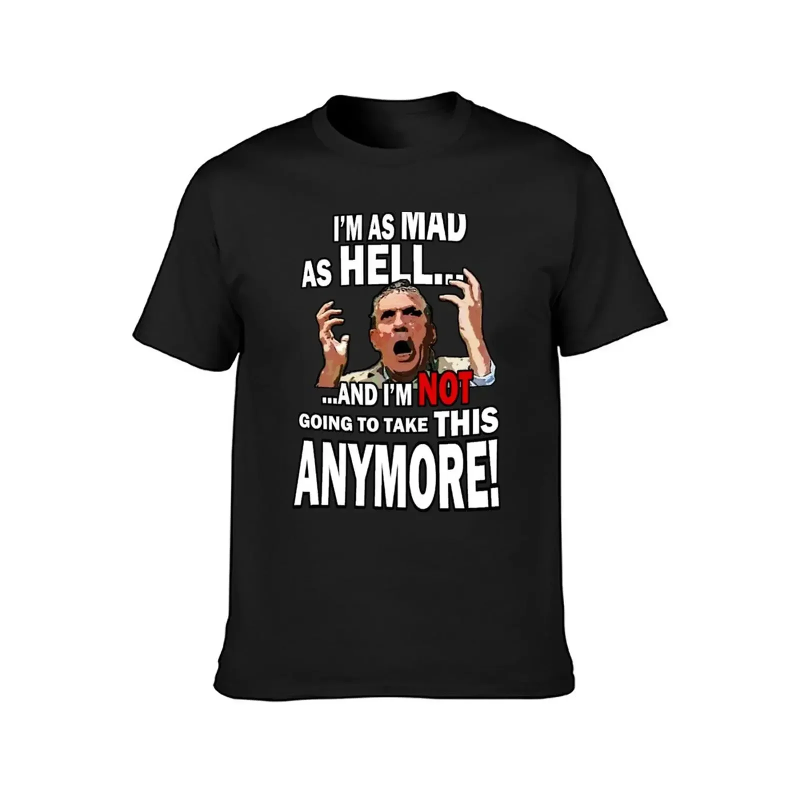 Mad As Hell T-Shirt sports fans sublime heavyweights vintage oversized t shirt men