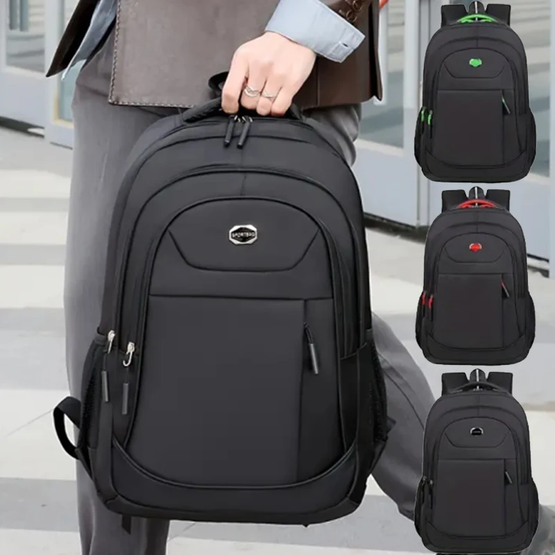 

Neutral style backpack for men and women, with a simple design, suitable for business students. A double-shoulder bag.