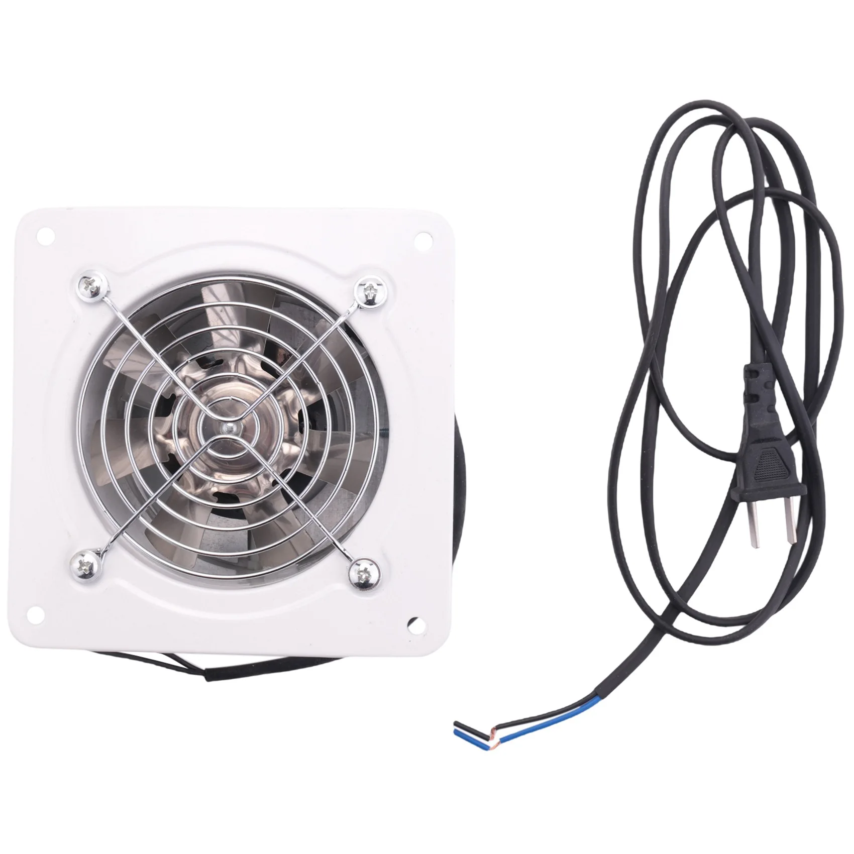 4 Inch Inline Duct Fan Air Ventilator Metal Pipe Ventilation Exhaust Fan Extractor Bathroom Fan Duct Fan Accessories