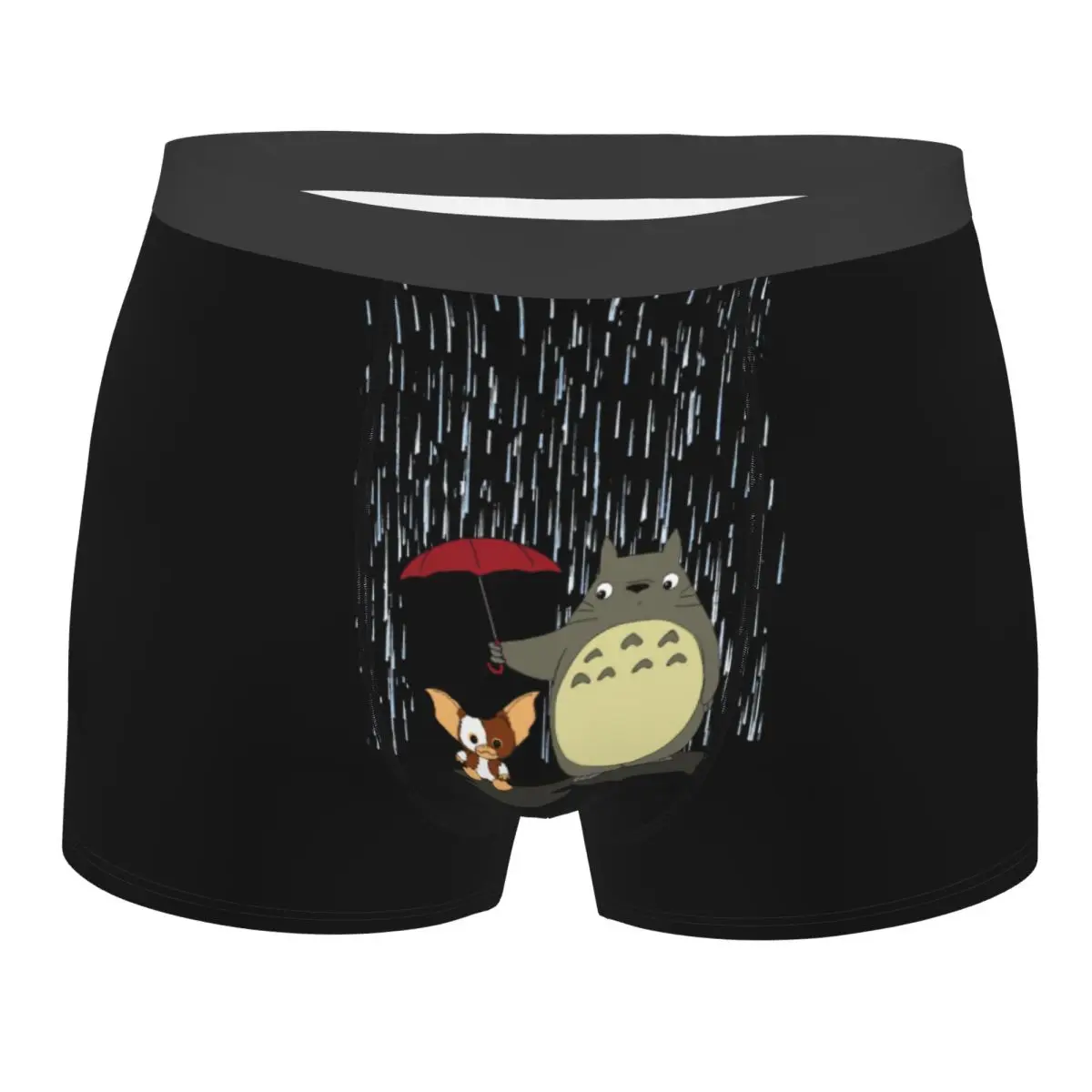 Custom Retro Gremlins Mogwai And Totoro Boxers Shorts Men's Gizmo Monster Gremlin Film Briefs Underwear Funny Underpants