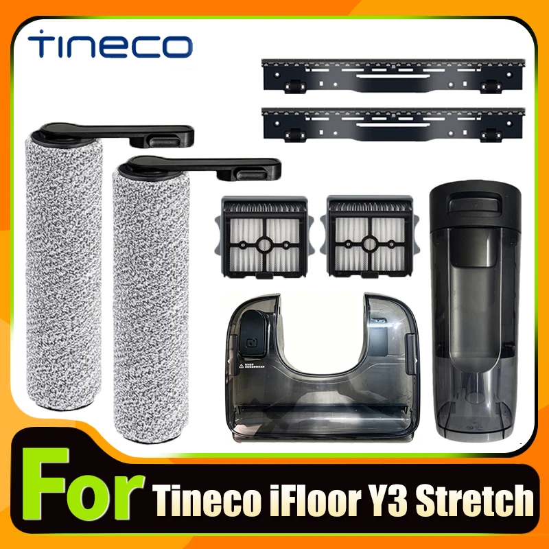 Accessories for Tineco iFloor Y3 Stretch Wet Dry Vacuum Brush Roller Hepa Filter Dirty Water Tank Replacement Spare Parts