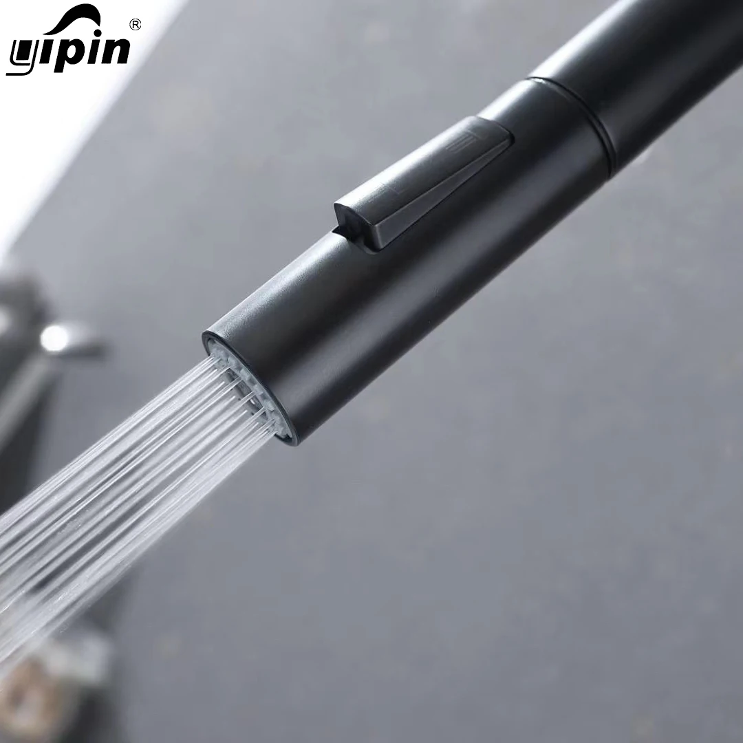 Manufacture 304 Pull Down Sprayer Sense Kitchen Faucets Sensor Touch Control Faucet 304 Stainless Steel Gold Contemporary Yipin