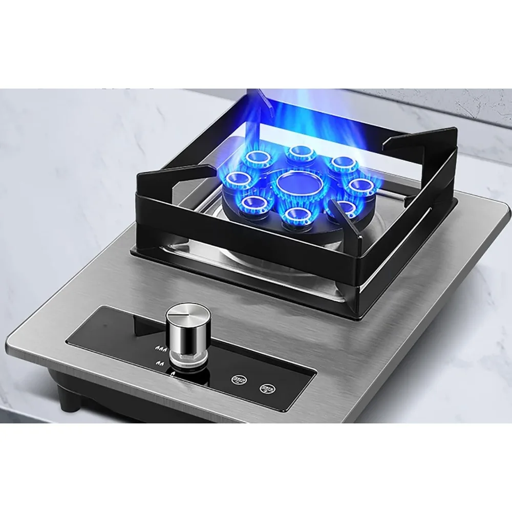 가스 쿡탑 데스크탑 버너 가스 쿠커 가스 호브 33CM 가스 호브 내장형 또는 데스크탑용, 천연가스 스토브, 액화석유가스 스토브