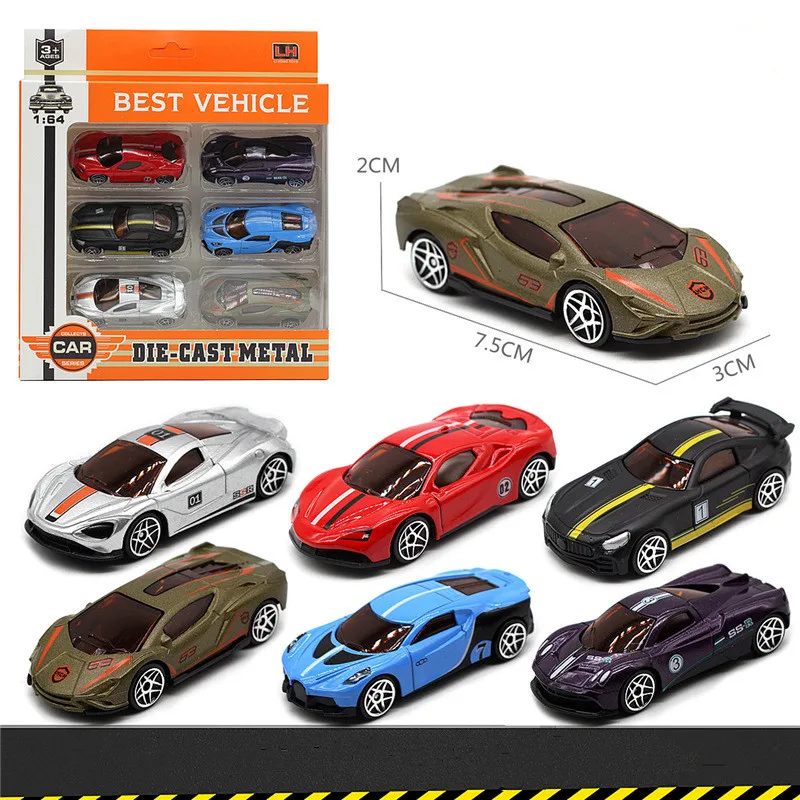New product 1: 64 alloy retro racing car model,engineering car combination set,original packaging gift,wholesale