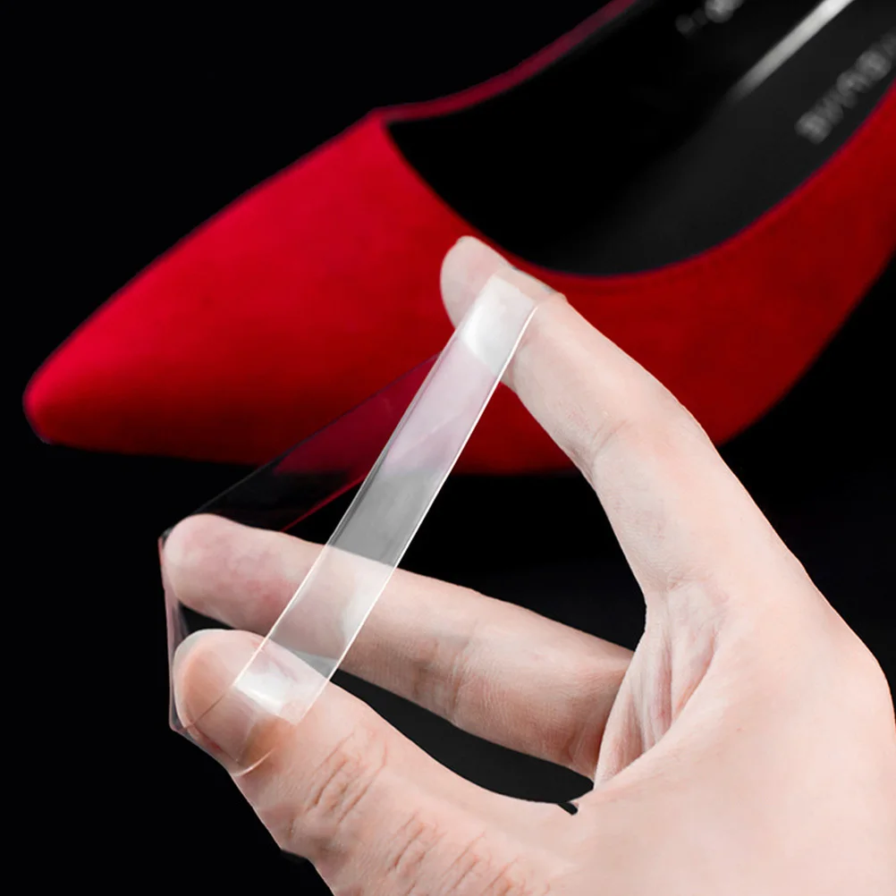 

5 Pairs Transparent Shoelaces Elastic High Heels Invisible Beam Straps Women Anti Slip TPU Material Shoe Accessories