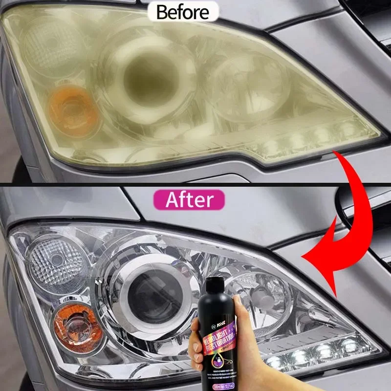 

Car Headlight Restoration Headlamp Polishing Coating Repair Kit Light Polisher Paste Scratch Removal Car Care Refurbish Agent