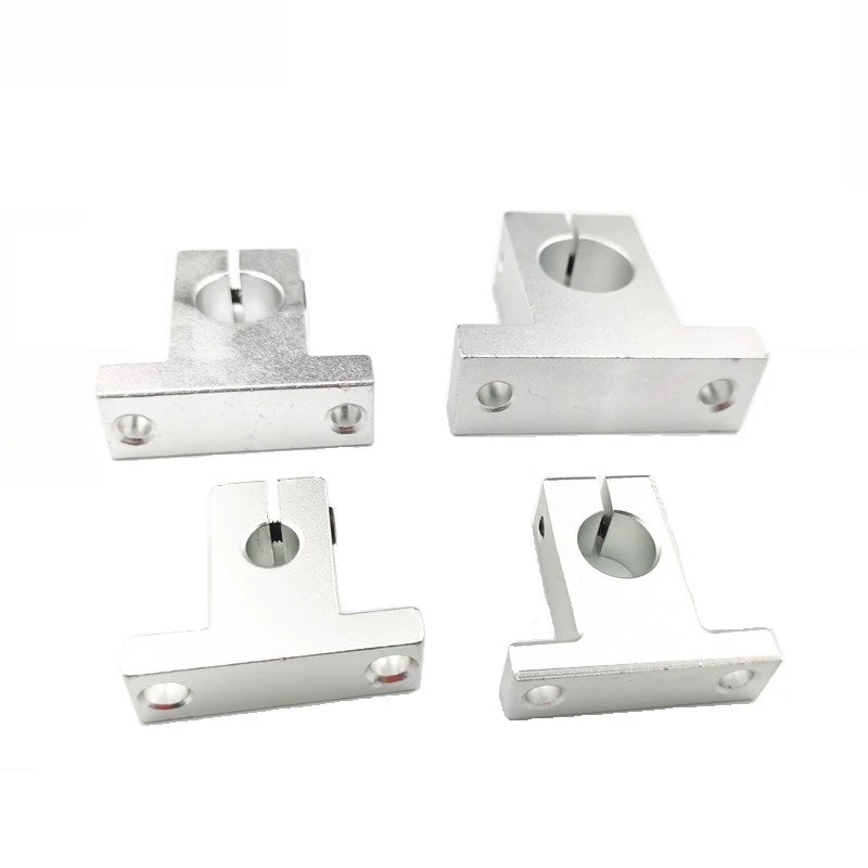 Vertical aluminum alloy support seat Guide rod bracket Shaft end fixing seat SK8-SK50 Shaft bearing