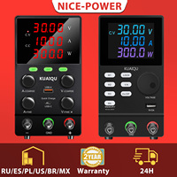 OCP OVP Lab DC Power Supply 30V 10A 300W Adjustable Bench Source OUTPUT Encoder USB-A/C Quick Charging For PCB Phone Repair