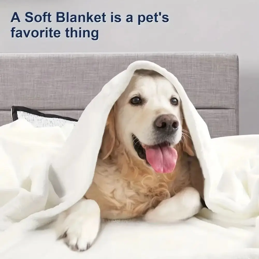 

Thicken Coral Fleece Fleece Blanket Super Soft Double-Sided Fleece Coral Fleece Blanket Lightweight Solid Color Flannel Blanket