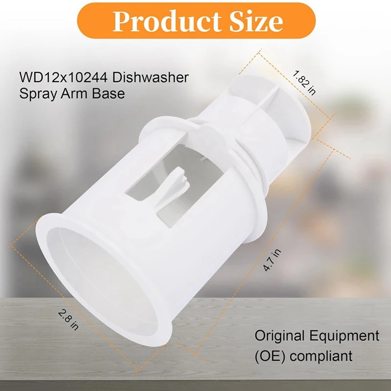 WD12X10244 Spülmaschine Spray Arm Basis Spülmaschine Unteren Spray Arm Ersatz Für GE Spülmaschine Teile 1263951   PS 1765974   VERKAUF