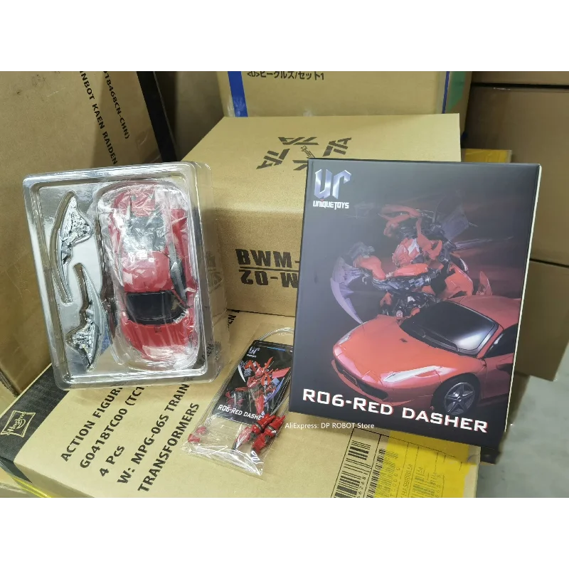 【Spot Goederen】Originele UniqueToys Transformatie UT-R06 UTR06 Dino Red Dasher MPM Legering Action Figure Robot Speelgoed