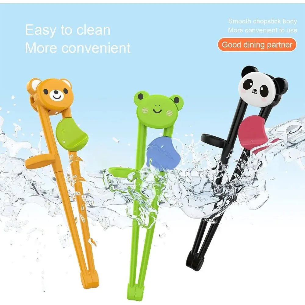 Cartoon Animal Chopsticks For Children Cute Bear Panda Elementary Learning Chopstick Baby Kids Training Tableware Food Sticks